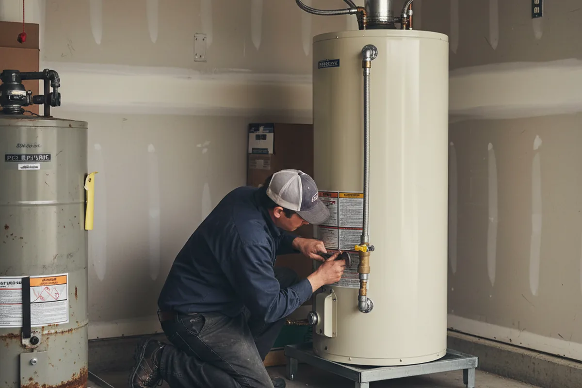 Water heater and shutoff valve replacement in Cuddebackville