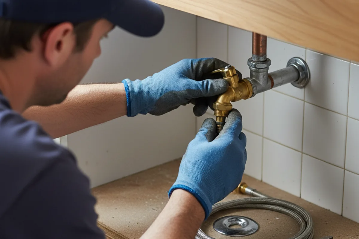 Shutoff valve and fitting work during Emergency Plumbing in Cuddebackville